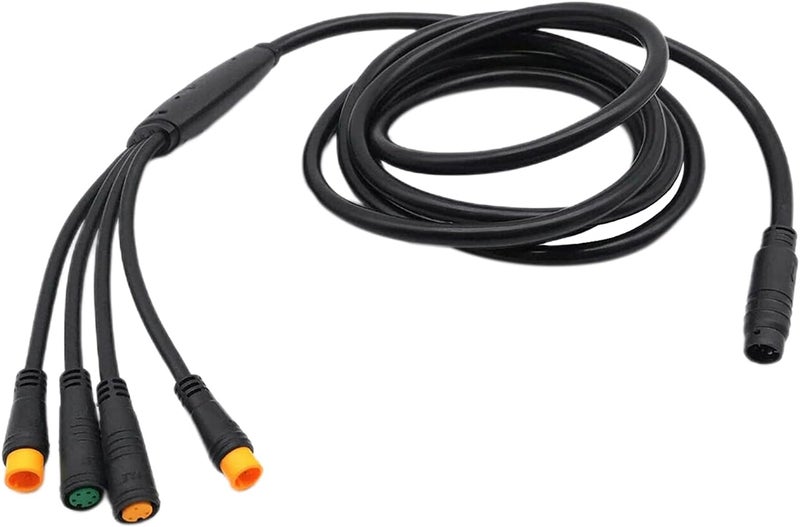 klarako Waterproof Cable 1T4 Conversion Line Electrical Extension Cable Connector for Display DIY The Throttle Display Light to - Image 1