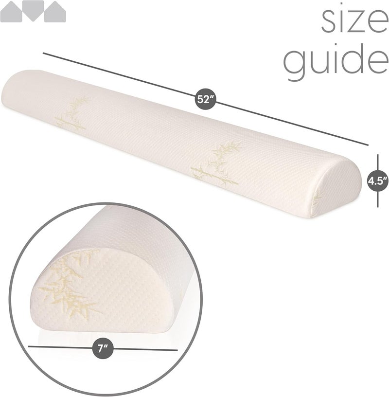 Milliard Bed Bumper Toddler Foam Bed Rail with Bamboo Washable Cover and NonSlip Hypoallergenic Water Resistant Kids Adults and Seniors - Image 3