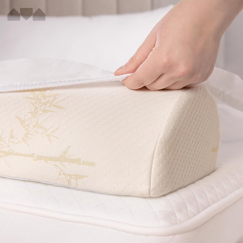 Milliard Bed Bumper Toddler Foam Bed Rail with Bamboo Washable Cover and NonSlip Hypoallergenic Water Resistant Kids Adults and Seniors - Image 4