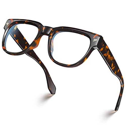 VISOONE Square TR90 Blue Light Blocking Glasses with Anti Glare Computer Glass Woman and Men SAGE - Image 1