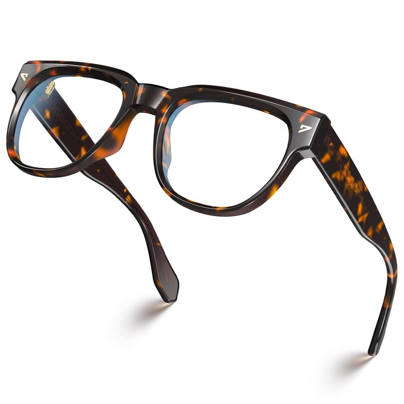 VISOONE Square TR90 Blue Light Blocking Glasses with Anti Glare Computer Glass Woman and Men SAGE - Image 2