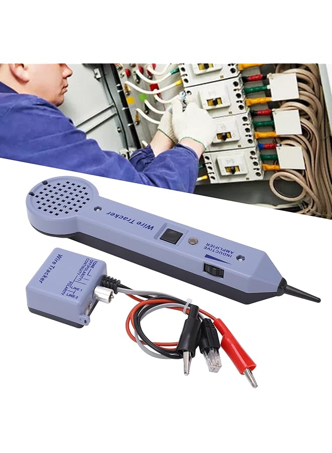 Wire Tracer Tone Generator & Probe, Tone Generator Kit, Wire Tracer Circuit Tester, 200Ep, Cable Locator Tester, Multi Tone Cable Test Kits With Inductive Amplifier - Image 3