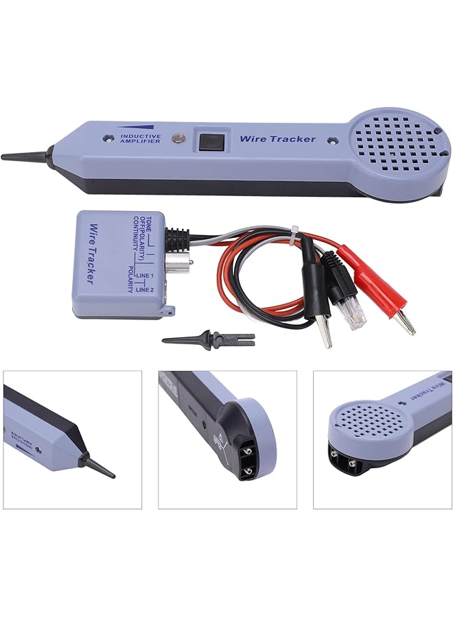 Wire Tracer Tone Generator & Probe, Tone Generator Kit, Wire Tracer Circuit Tester, 200Ep, Cable Locator Tester, Multi Tone Cable Test Kits With Inductive Amplifier - Image 5