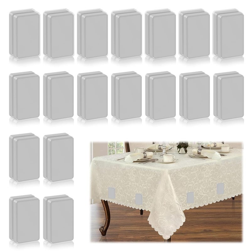 ANGAR 36pcs Outdoor Curtain Weights, Waterproof Magnetic Curtain Weights, Heavy Drapery Weights Bottom, Weighted Magnets for Heavy Wind, Shower Curtain, Garden Flag, Tablecloth (Gray) - Image 1