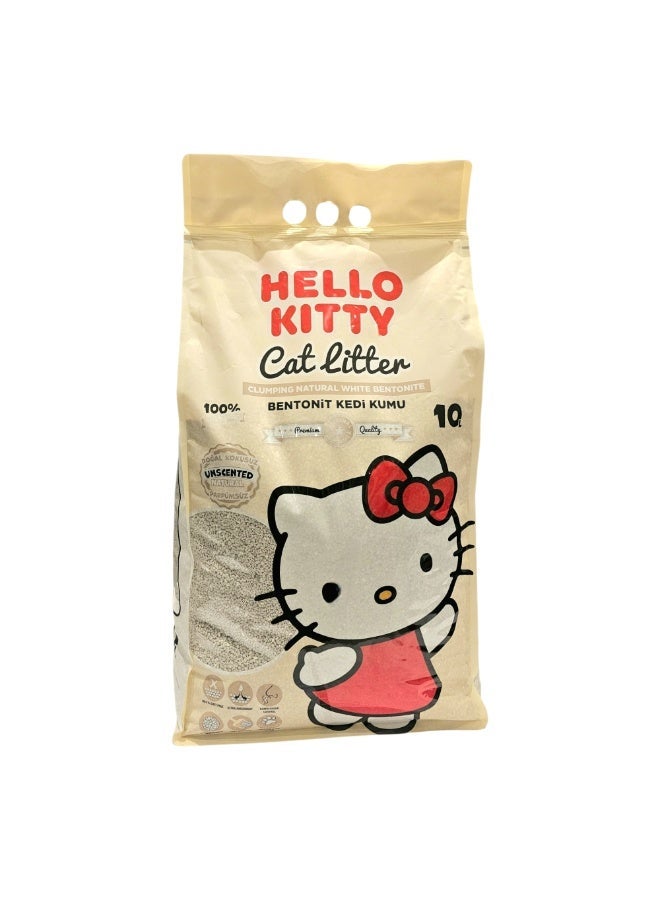 هالو كيتي بت فان هالو كيتي رمل قطط  10 لتر طبيعي - Image 2