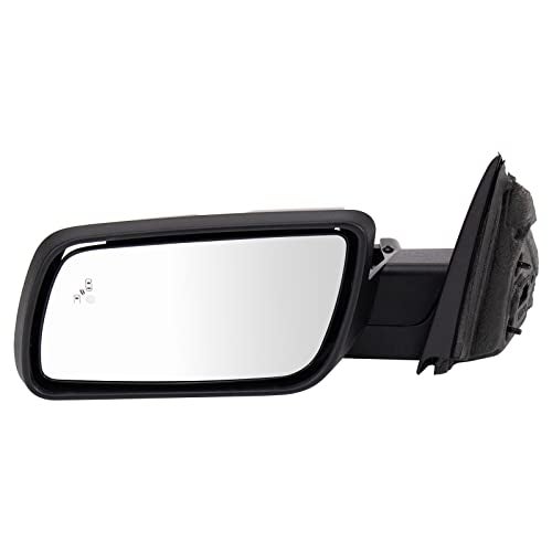 TRQ Left Mirror with Heat with Memory Drivers Side Compatible with 2013-2019 Ford Flex FO1320622 - Image 1