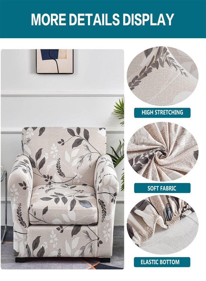 KRFOONN 2 Piece Chair Covers Printed Sofa Covers Couch Covers Washable Armchair Sofa Couch Slipcover Furniture Protector with Elastic Bottom for Living Room (Armchair, 50) - Image 3