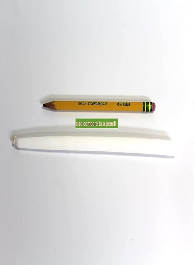 Patrician (10in Tall x 1/2'' Diameter) White Hand Dipped Skinny Taper Candles, Set of 12 - Image 4