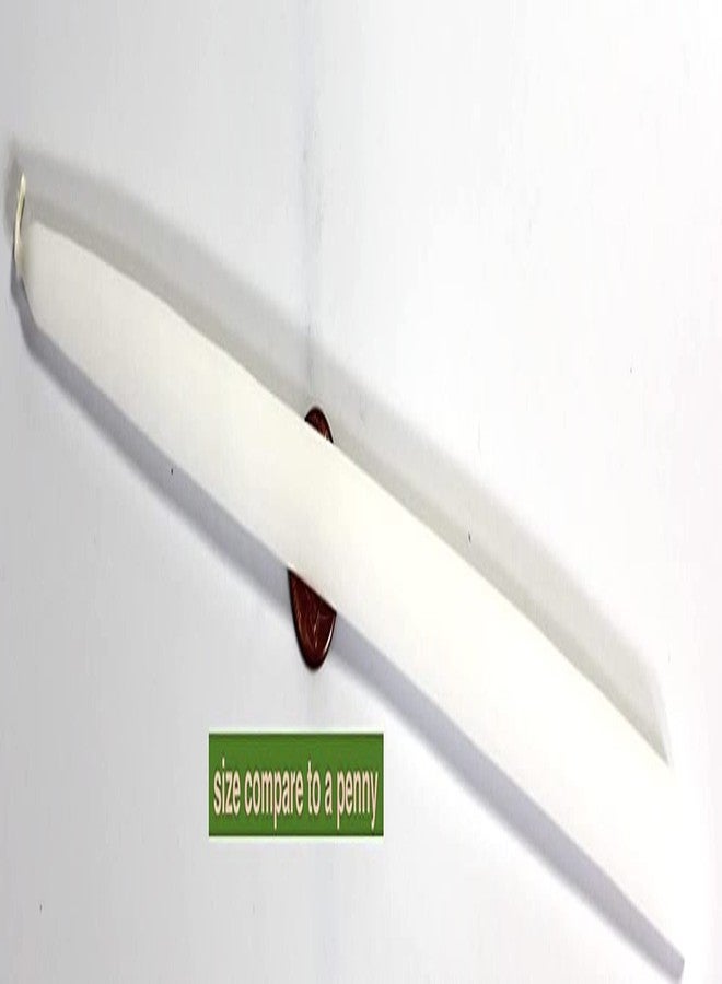 Patrician (10in Tall x 1/2'' Diameter) White Hand Dipped Skinny Taper Candles, Set of 12 - Image 3