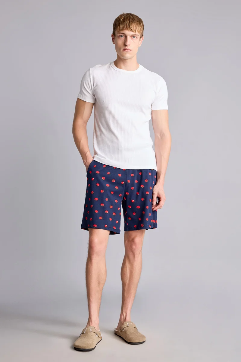 New Regular Fit Pyjama Shorts