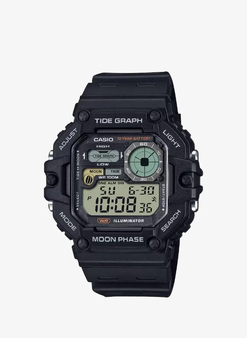 Casio Men's Resin Digital Watch WS-1700H-1AVDF - 48.6 mm