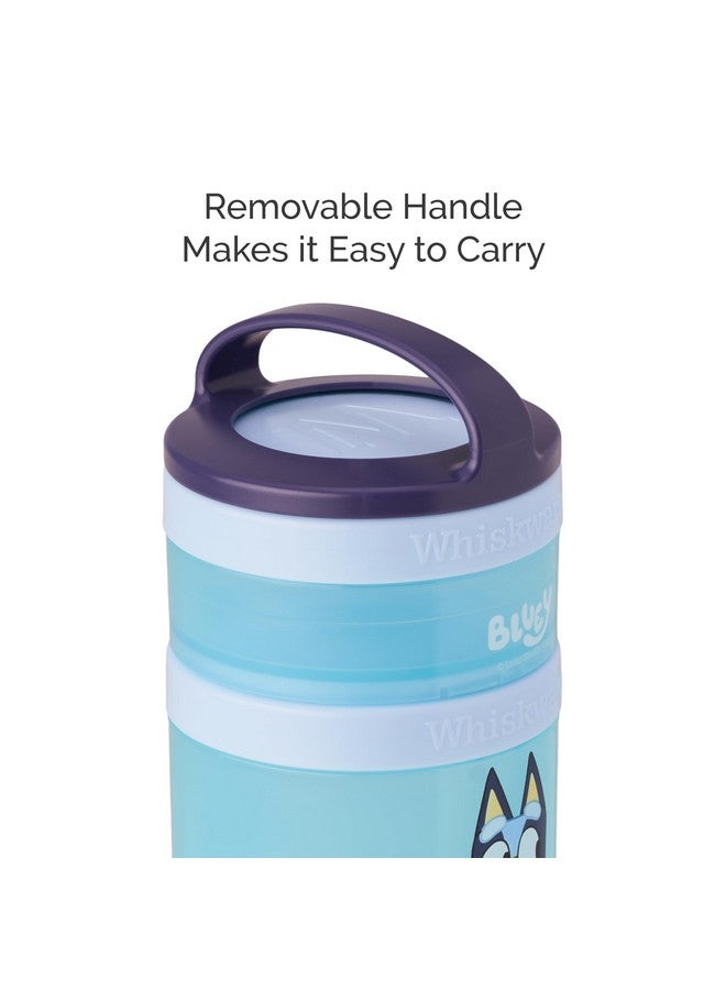 Whiskware Bluey Stackable Snack Containers For Kids And Toddlers 3 Stackable Snack Cups For School And Travel Bluey And Bingo Let’S Do This - Image 3