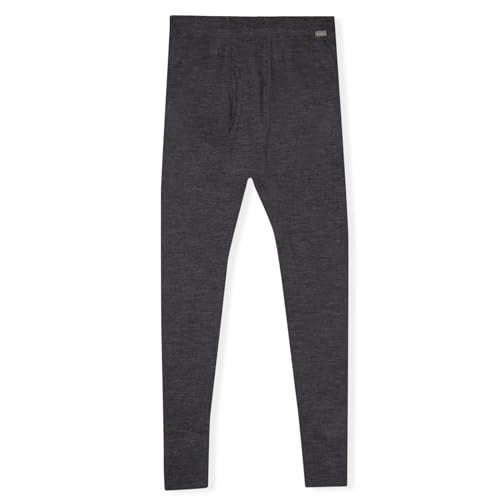 MERIWOOL Mens Base Layer 100% Merino Wool Heavyweight 400g Thermal Pants Charcoal Gray - Image 3