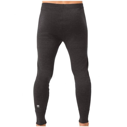 MERIWOOL Mens Base Layer 100% Merino Wool Heavyweight 400g Thermal Pants Charcoal Gray - Image 2