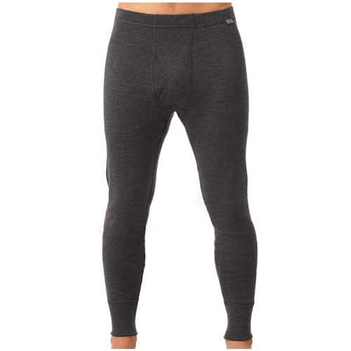 MERIWOOL Mens Base Layer 100% Merino Wool Heavyweight 400g Thermal Pants Charcoal Gray - Image 4