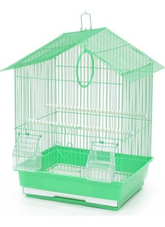 vsell24 Light Weight Hanging Bird Cage For Small Birds Parakeets, Cockatiels, Canary, Finch, Budgie, Lovebirds Top Dome Style Hanging Bird Cage 39X30X23Cm  - Image 2