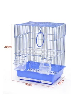 vsell24 Light Weight Hanging Bird Cage For Small Birds Parakeets, Cockatiels, Canary, Finch, Budgie, Lovebirds Top Dome Style Hanging Bird Cage 39X30X23Cm  - Image 4
