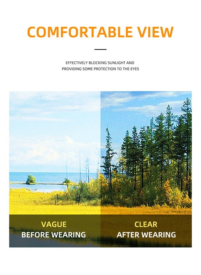 New Rimless Fashion Trend Sunglasses Personalized Sunglasses UV Protection Unisex，comes with a glasses case and a glasses cleaning cloth - Image 4