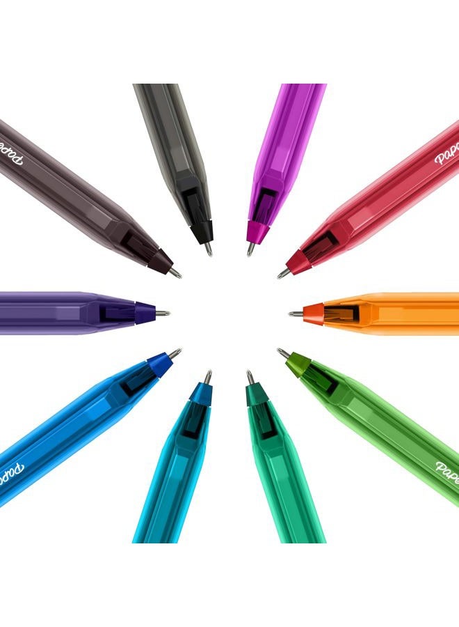 Paper Mate InkJoy 100ST Ballpoint Pens | Medium Point (1.0mm) | Fun Colours | 10 Count - Image 4