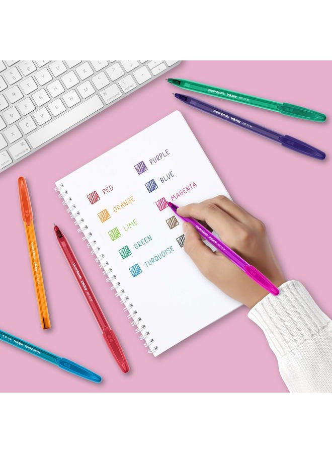 Paper Mate InkJoy 100ST Ballpoint Pens | Medium Point (1.0mm) | Fun Colours | 10 Count - Image 5