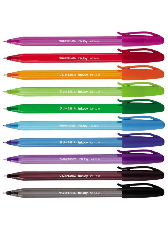 Paper Mate InkJoy 100ST Ballpoint Pens | Medium Point (1.0mm) | Fun Colours | 10 Count - Image 3