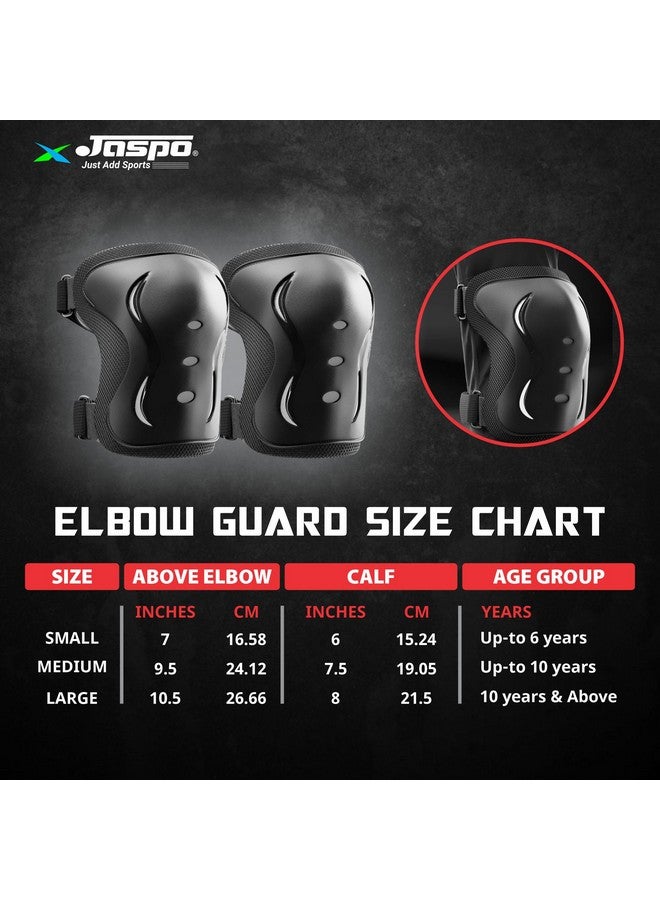 jaspo SX Plastic 4 Protective Set Suitable for Age Group Upto 12 Years Old ( Black) - Image 5