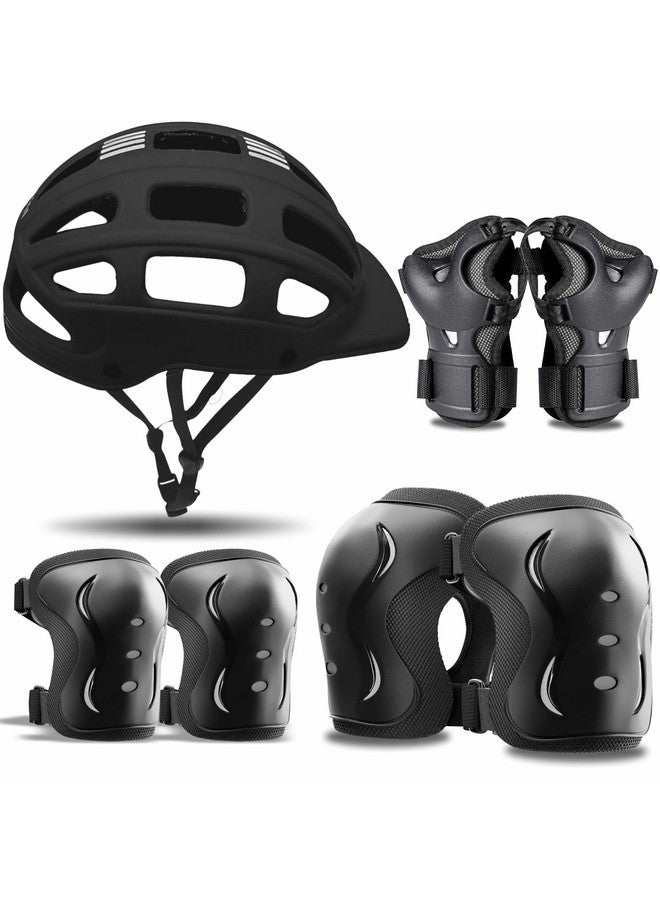 jaspo SX Plastic 4 Protective Set Suitable for Age Group Upto 12 Years Old ( Black) - Image 1