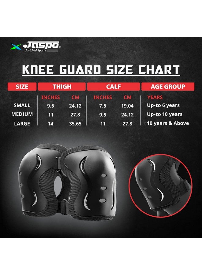 jaspo SX Plastic 4 Protective Set Suitable for Age Group Upto 12 Years Old ( Black) - Image 4