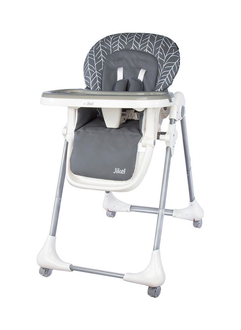 Jikel Tron Highchair With Adjustable Height And Tray, Upto 3 Years - Cool Grey - Image 1