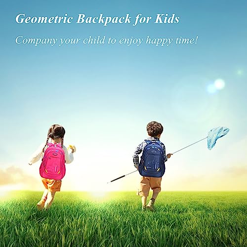 Bansusu Geometric-Print Backpacks for Teen Boys School, Bookbags for Boys Elementary, School Bags for Boys - Image 2