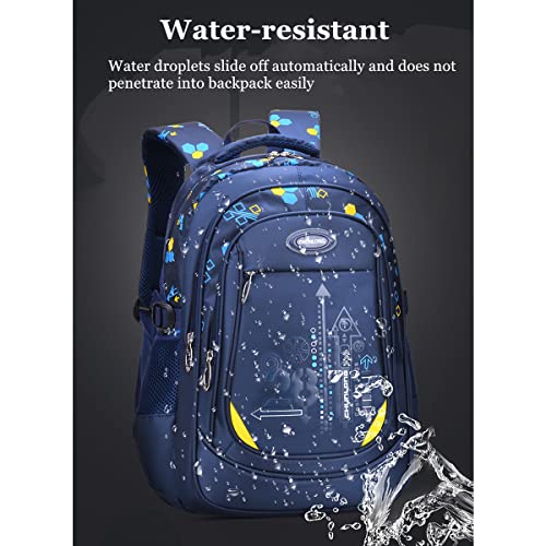 Bansusu Geometric-Print Backpacks for Teen Boys School, Bookbags for Boys Elementary, School Bags for Boys - Image 5