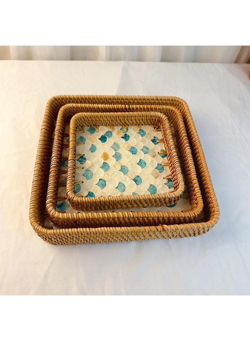 general 3-Piece Vegetable Fruit Storage Basket Dim Sum Tray - Image 1