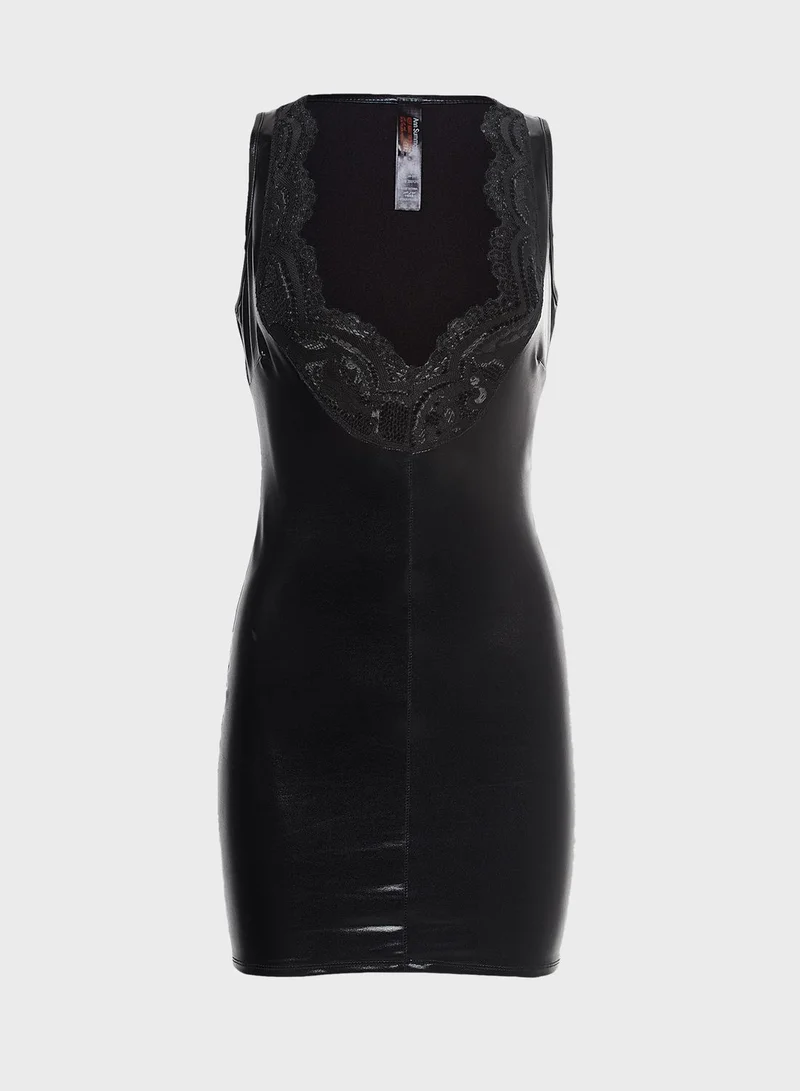 Ann Summers Lace Trim Plunge Dress