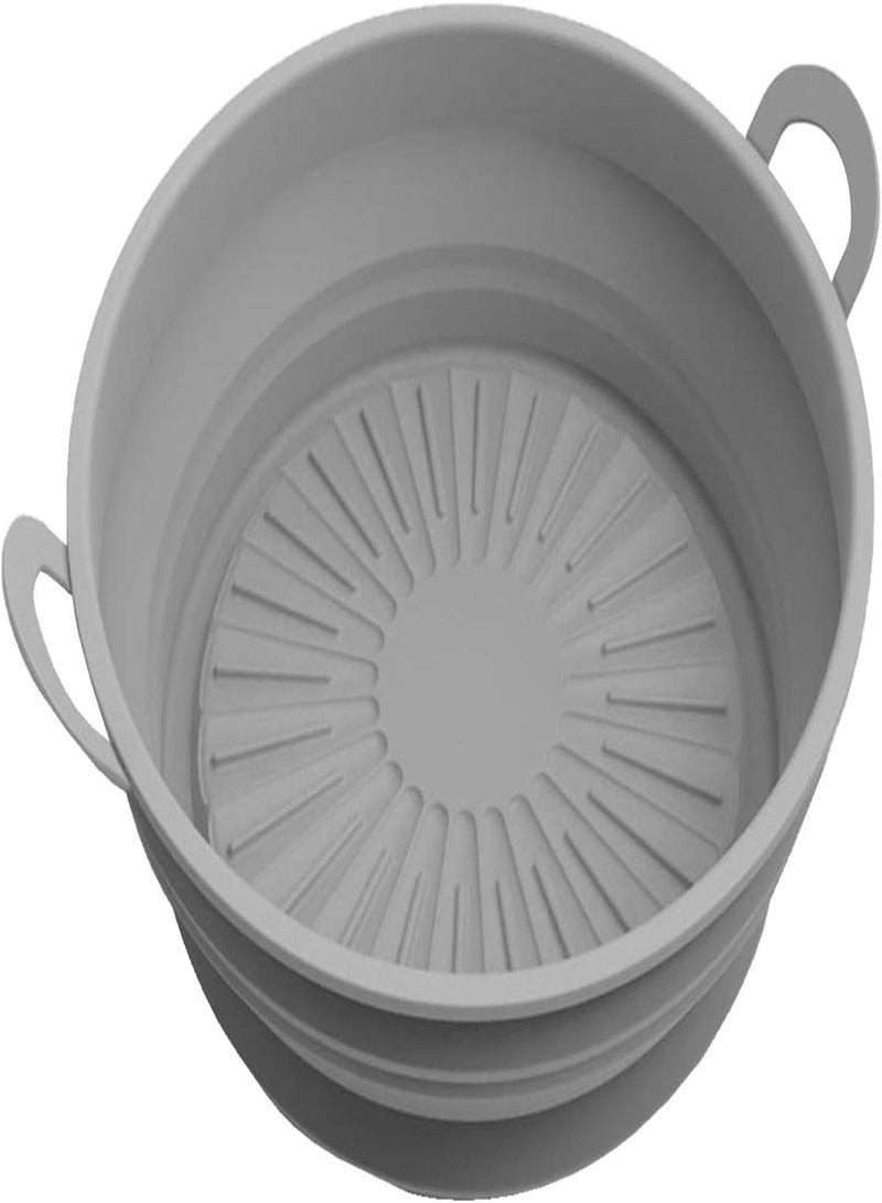 GGOOT Air Fryer Silicone Basket, 8.5inch Reusable Air Fryer Basket Bowl Non Stick, Heat Resistant Accessories for Airfyer, Replacement for Parchment Paper Liners - Image 5
