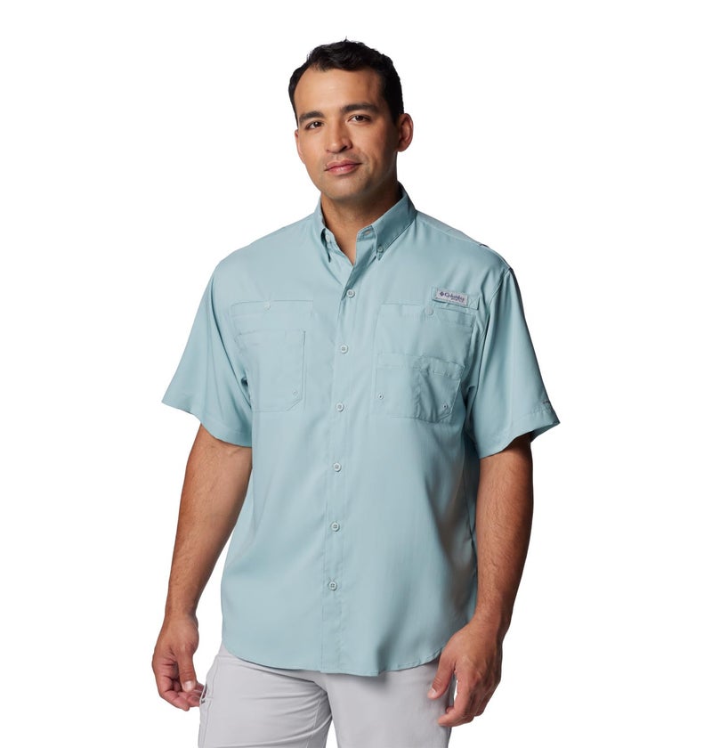 Columbia Mens PFG Tamiami II Short Sleeve Fishing Shirt Crushed Blue XSmall - Image 2