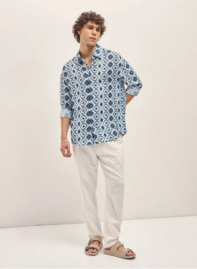 THE BEAR HOUSE Men's Shirt for Casual and Formal Wear | Classic Button-Down Style for Office, Daily Use, Travel, Events & All-Season Outfits | Versatile & Stylish Wardrobe Essential for Every Occasion