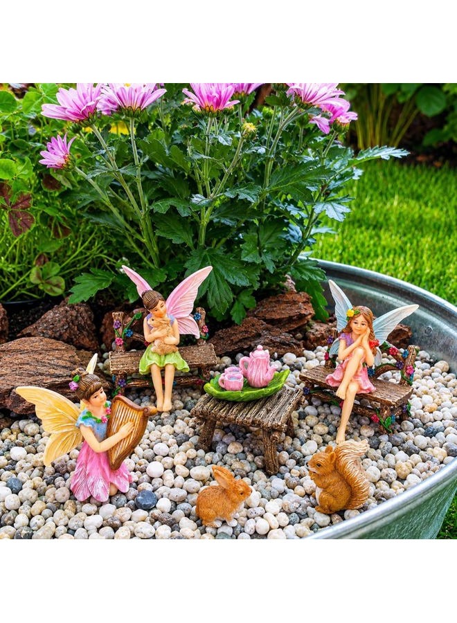 Mood Lab Fairy Garden - Miniature Figurines & Accessories Starter Kit - Fairy Garden Set of 12 pcs - Outdoor or House Decor - Image 4