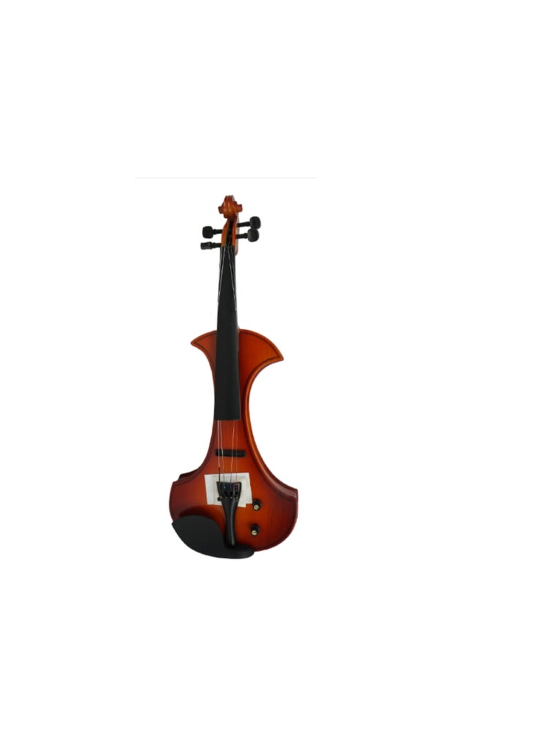 Megarya Electric Violin Student Starter Kit Red Brown Handmade Finish With Brazilian Wood Bow  - Image 2