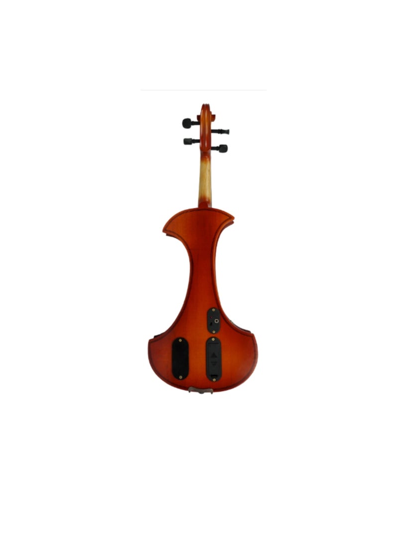 Megarya Electric Violin Student Starter Kit Red Brown Handmade Finish With Brazilian Wood Bow  - Image 3