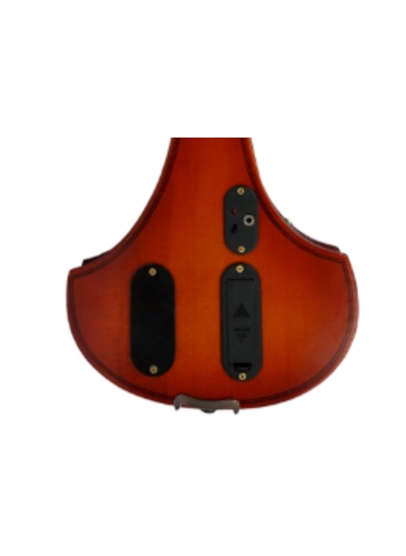 Megarya Electric Violin Student Starter Kit Red Brown Handmade Finish With Brazilian Wood Bow  - Image 4
