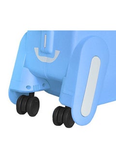 Generic Children's trolley case, suitcase, can be ridden, can sit, cute luggage bag, children's puppy suitcase, blue  - Image 2