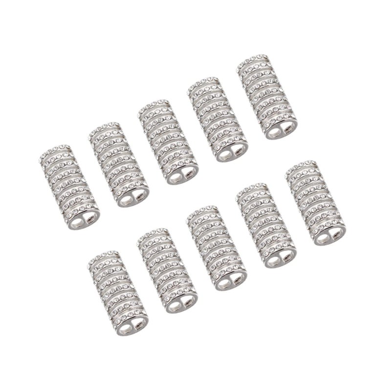 10Pcs Silver Alloy Watchband Adapters Compatible with Se Easy Installation Lightweight Connectors - Image 2