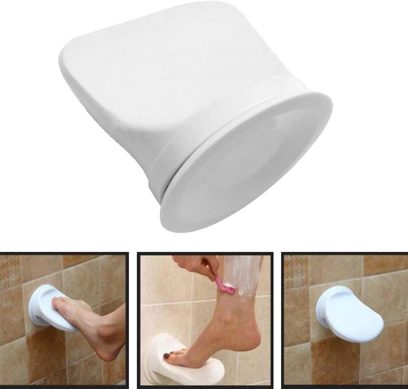 كلاراكو 1 قطعة مسند قدم وحامل مقبض دواسة وكوب شفط ودواسة قدم غير قابلة للانزلاق للحمام والدش ومقعد استحمام للحلاقة والساقين ومقعد الاستحمام ومرحاض الزاوية ومسند الساق وخطوة الاستحمام - Image 5