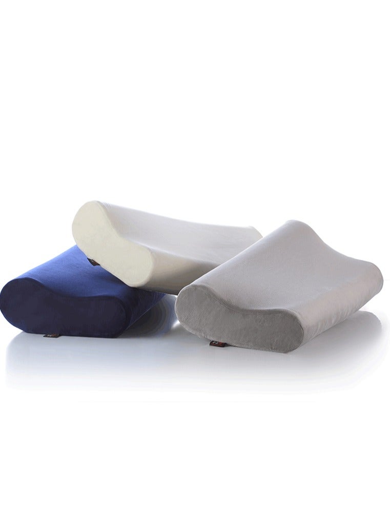 HT Medical bed pillow for sleeping, German memory foam to prevent neck, shoulder and spine pain (Grey, 60 * 30) - Image 5