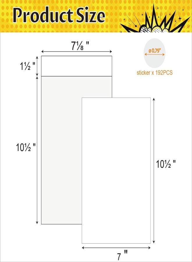 Comnge 100ct Silver-Age Comic Book Bags and Boards - Reusable Ultra Clear Comic Sleeves 7 1/8 x 10 1/2 Inch with Stickers and Backing Boards, Acid-Free Clear Protector for Vintage Regular Comics - Image 2