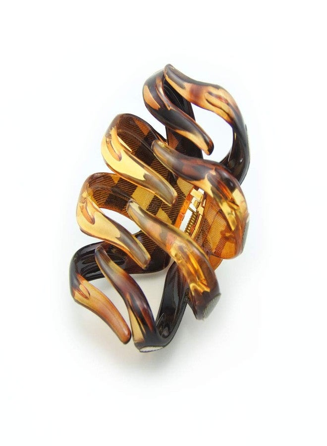 Meilliwish Noble Beautiful Big Large Elegant Temperament Women Ponytail Holder Hair Claw Clip(D104)(Black) - Image 3