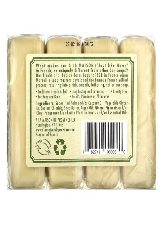 A La Maison De Provence Hand Body Bar Soap Rosemary Mint 4 Bars 3.5 oz 100 g Each  - Image 2