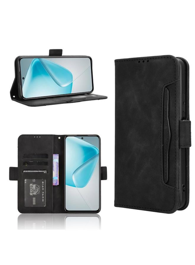 زبون جراب لهاتف Infinix Hot 50 Pro+ 4G مصنوع من الجلد وملمس جلد العجل وفتحات للبطاقات - Image 1