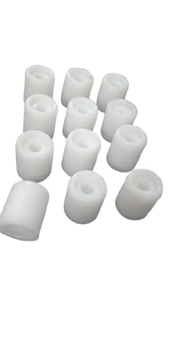 FTE Plastic End CapPadBufferBush Pack of 12 Suitable for Furniture Base Protection Available in White Color - Image 2