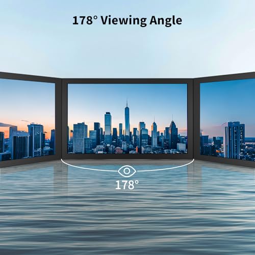 Aurevita 7 Inch Mini Monitor HDMI, Portable Vga Monitor with AV BNC 1024×600 LCD Screen with Built-in Speakers, 178° View Angle IPS, Multi-Function Mini Small Display for Raspberry Pi PC/TV/DVD/CVBS - Image 4